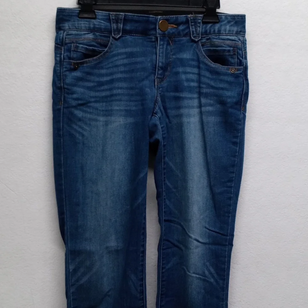 Democracy "Ab"Solution Blue Low Rise Straight Leg Jeans - Picture 2 of 6